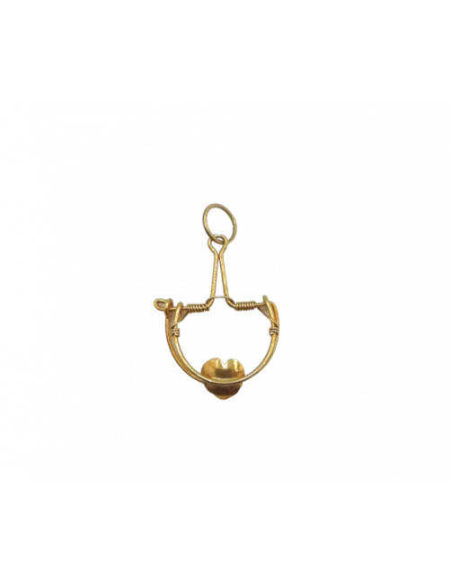 colgante corazon oro