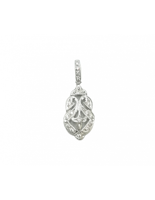 colgante oro blanco fiesta