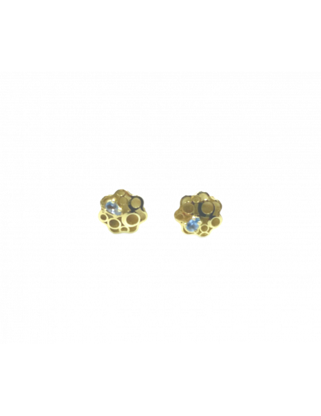 18K Gold and Aquamarine...