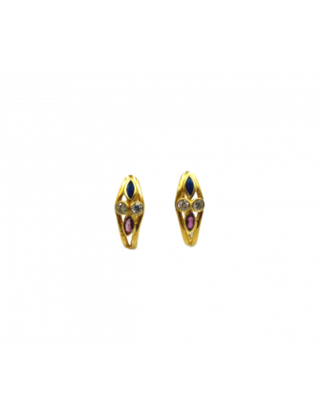 Pendiente "Four" Oro 18K...