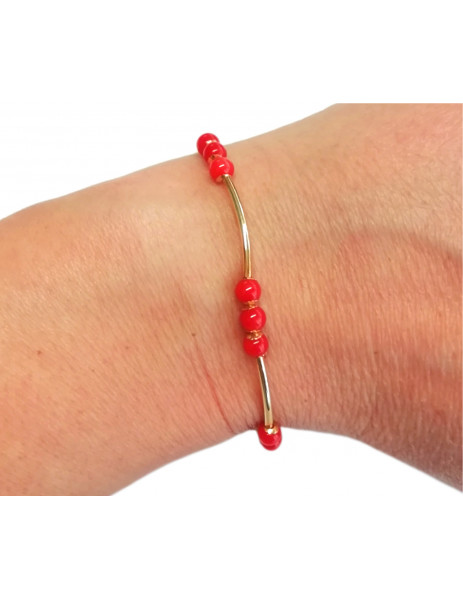 Pulsera "Coral" 18K