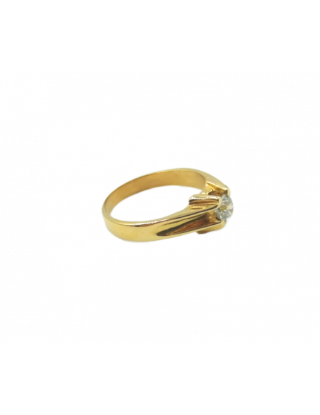 "Jean" 18K Gold solitaire... 2