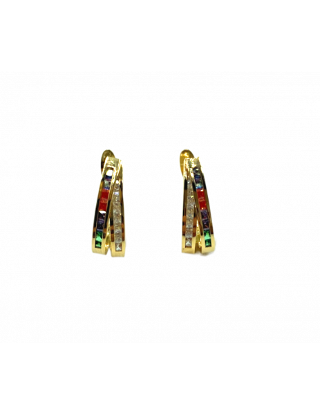 18K Gold "Friday" Earring...