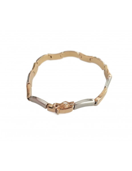 18K Gold smooth bracelet in... 2