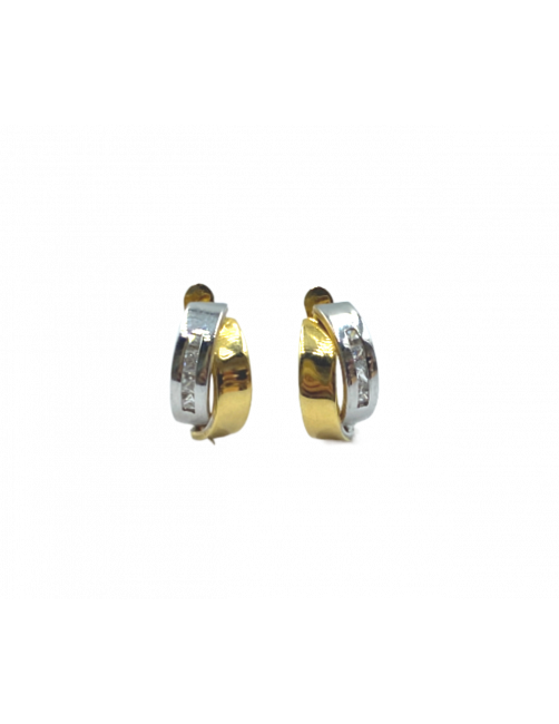 pendientes oro blanco