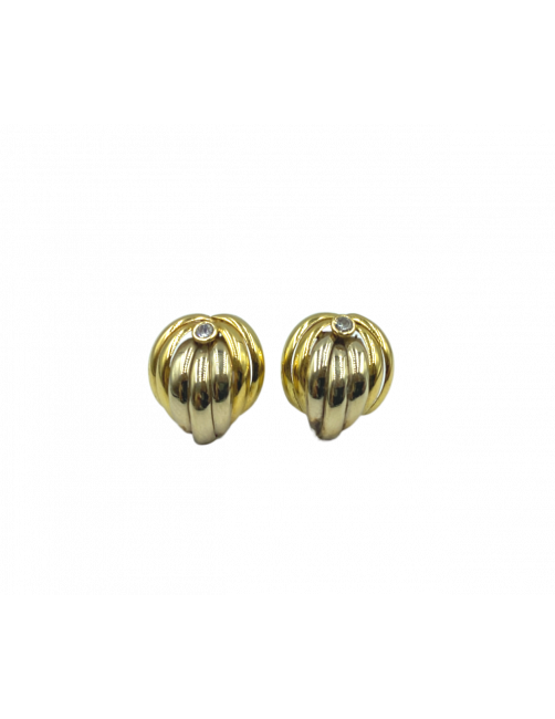 pendientes oro blanco y amarillo