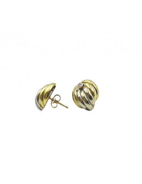 pendientes oro blanco y amarillo 2