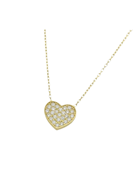 18K Gold Heart Choker 2