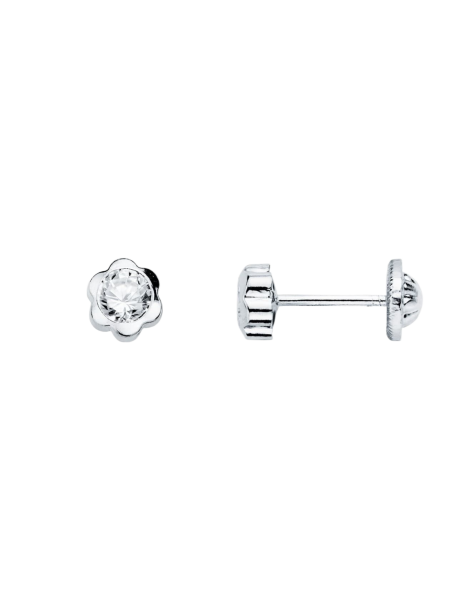 Baby Earring with flower in...