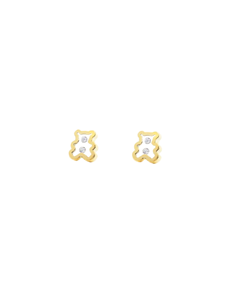 Pendiente Bebé Osos 18K