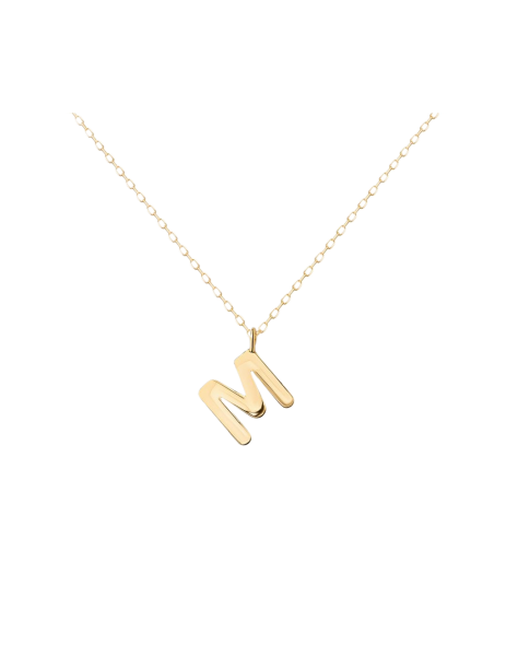 Gargantilla Inicial en Oro 18K