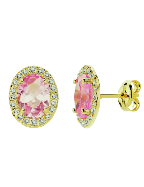 Pendientes "Clara" Rosa de...