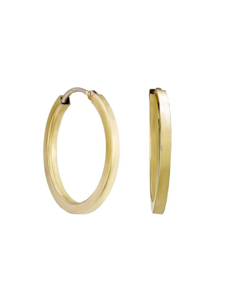 Aros "Criolla" planos Oro 18K