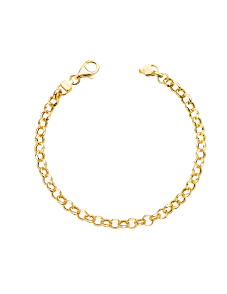 18K Gold Rolo Design Bracelet