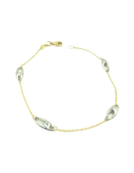 18K White and Yellow Gold...