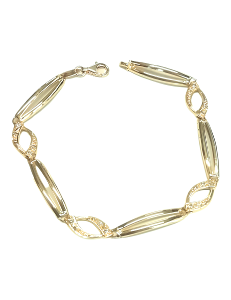 Pulsera de Diamantes y Oro 18K