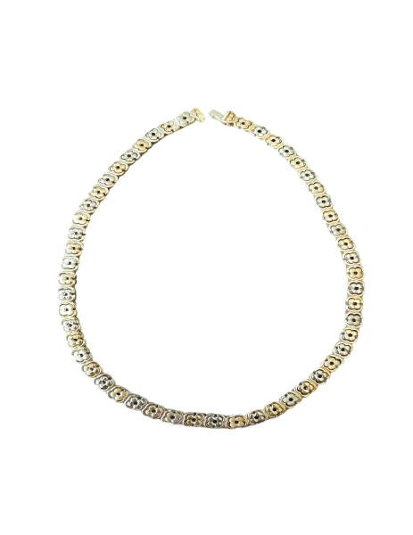 gargantilla oro flores