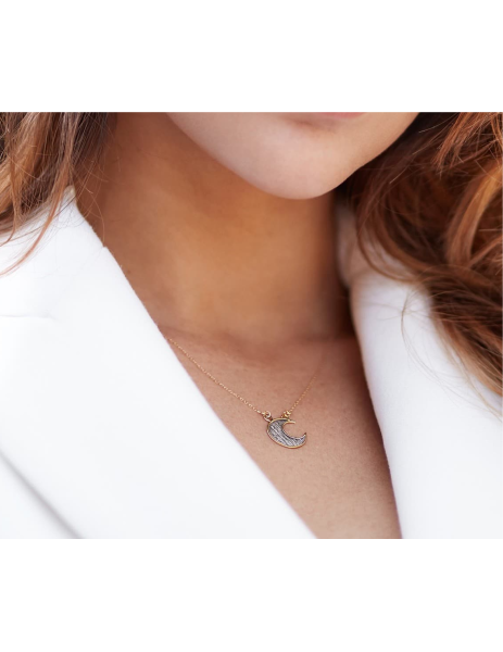 Necklace "Luna" in white... 2