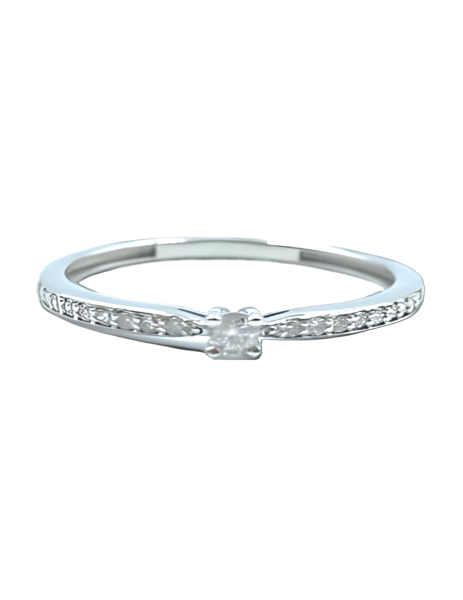"Anna" 18K White Gold and...