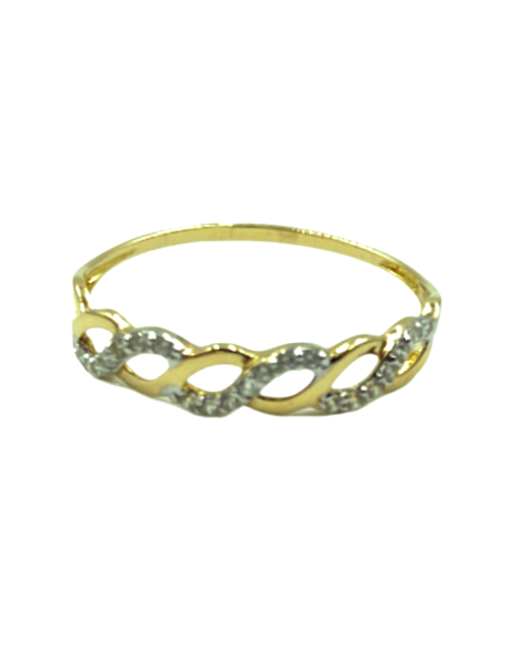 18K White Gold and Yellow...