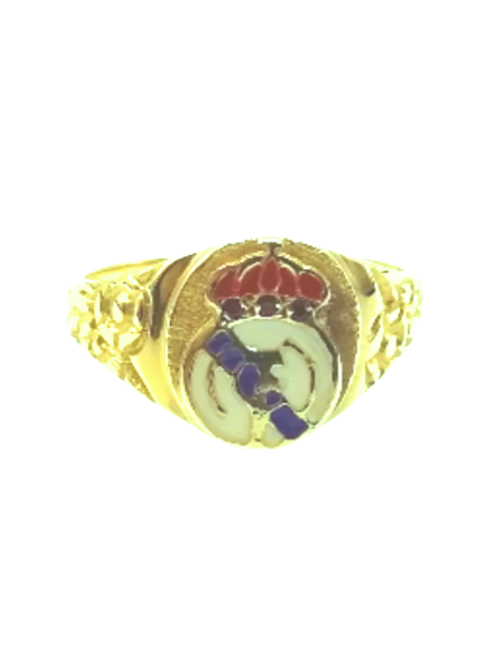 anillo real madrid oro