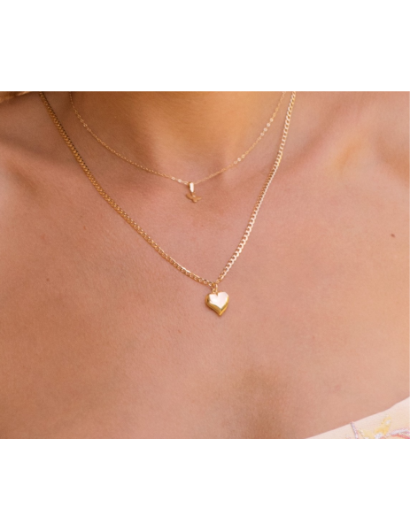 18K Yellow Gold Heart Pendant 2