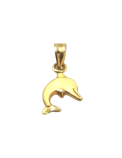 18K Gold "Dolphin" Pendant