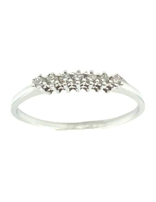 anillo compromiso oro blanco y brillantes estepona