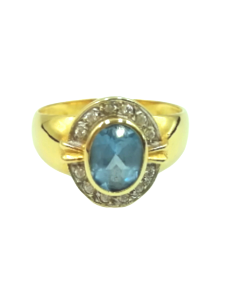 aillo oro aguamarina