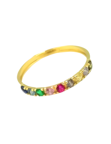anillo colores oro