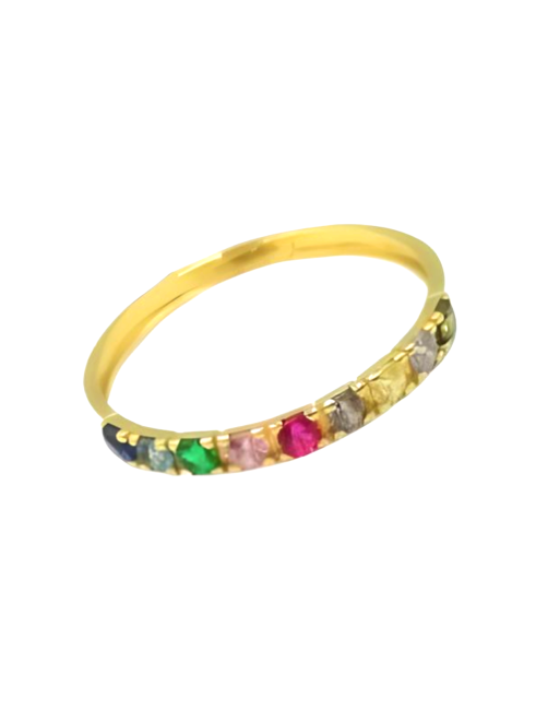 anillo colores oro