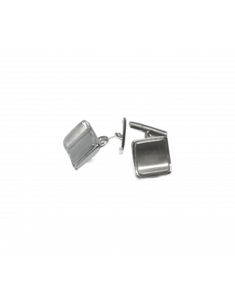 Gemelos en Oro Blanco 18K... 2