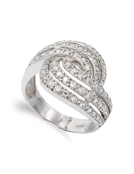 Bands ring in white gold 18K