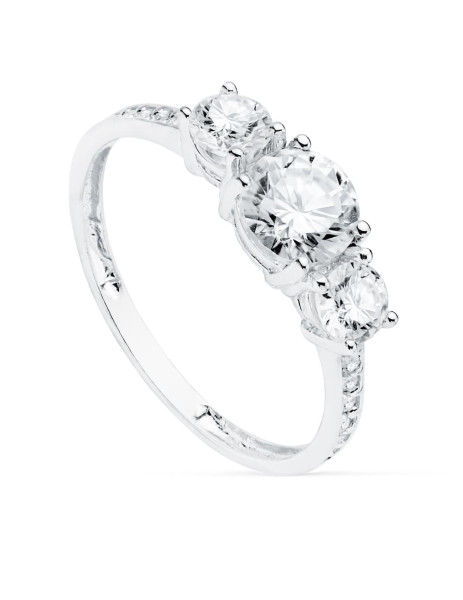 Sortija Tresillo en Oro...