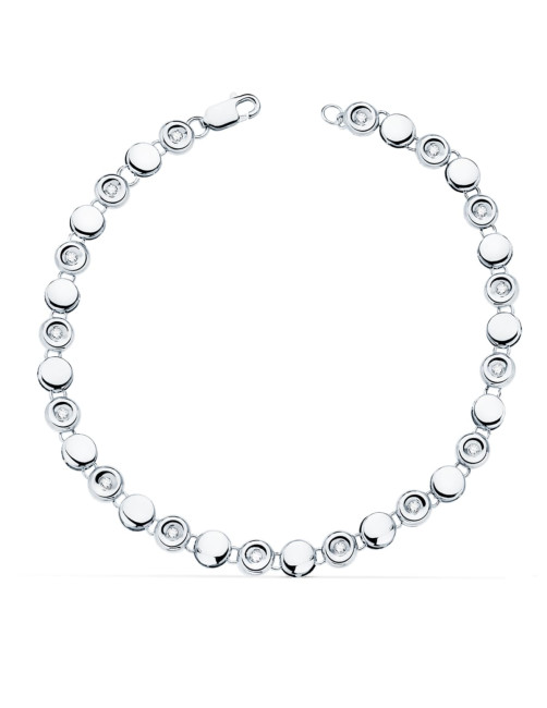 RIVIERE BRACELET WHITE GOLD DIAMONDS PUERTO BANUS