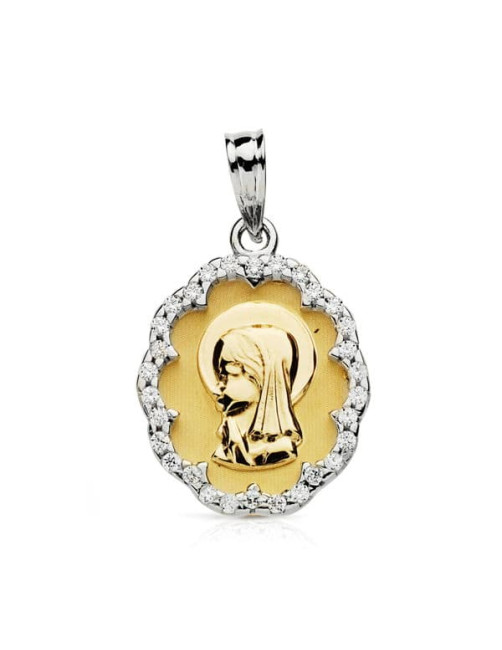 medalla comunion oro blanco malaga