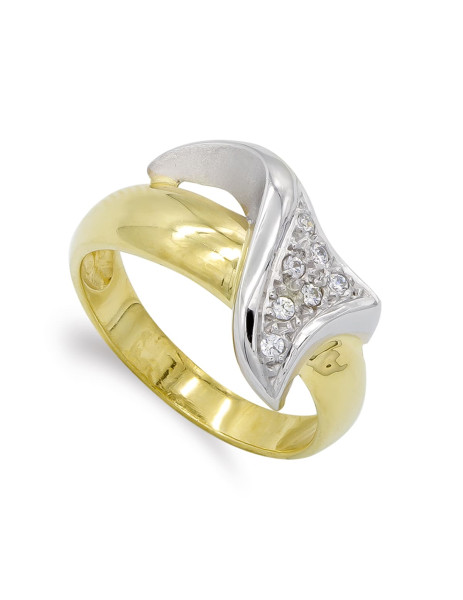 Earrings Bicolor in 18K Gold 2