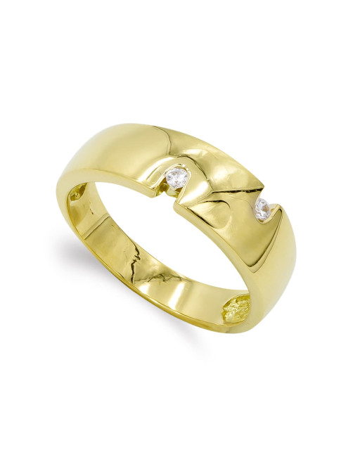 anillo de diseño estepona oro