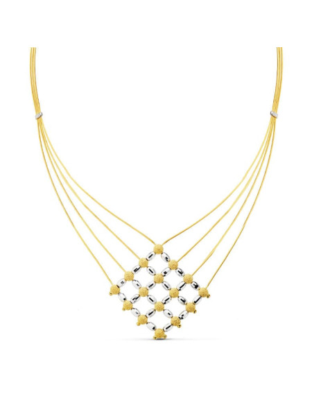 Braided choker Gold bicolor...