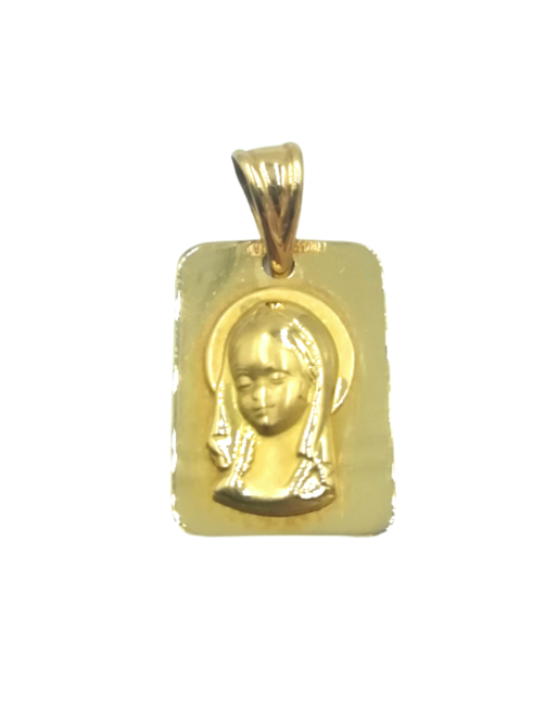 medalla comunion oro virgen