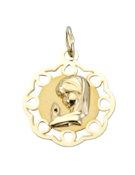 Communion Medal "Inés" Gold...