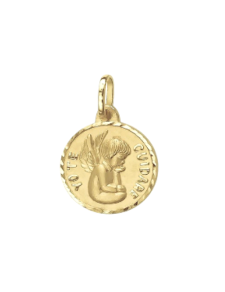 Baby Medal 18K Gold "Yo te...