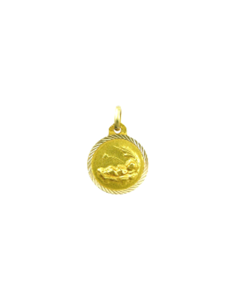 Baby Medal 18K Gold "Niño...