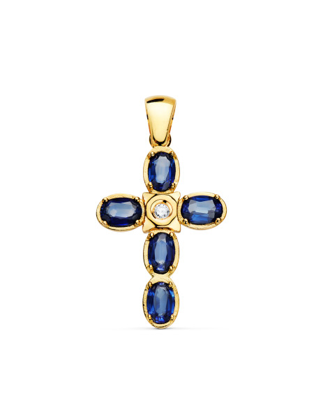 Sapphire and Diamond Cross...