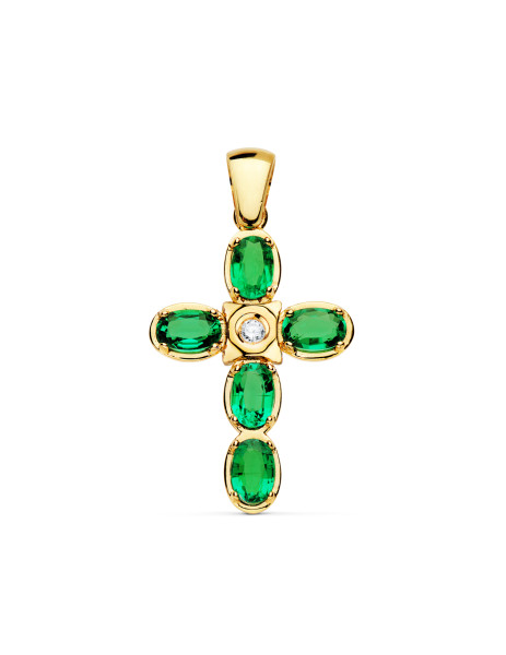 cruz esmeralda y diamantes estepona joyería