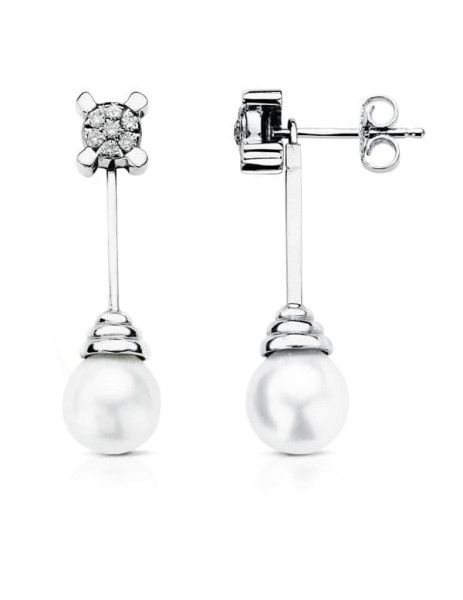 "Diana" Earrings with Pearl...