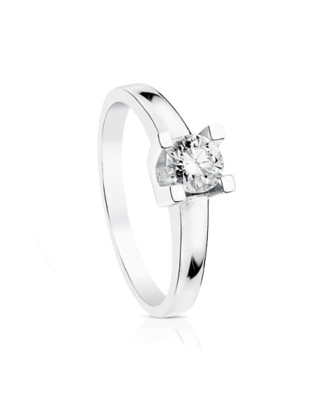 Solitaire Ring with Diamond...