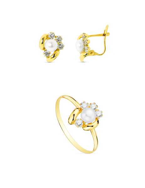 18K Bicolor Gold Communion Set