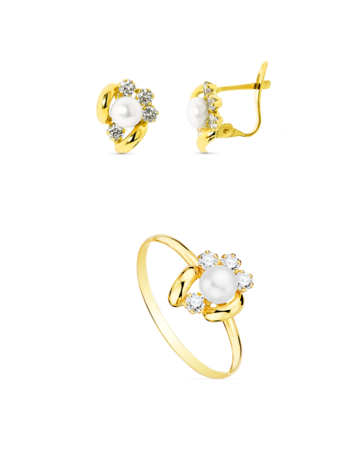 conjunto comunion oro estepona joyeria