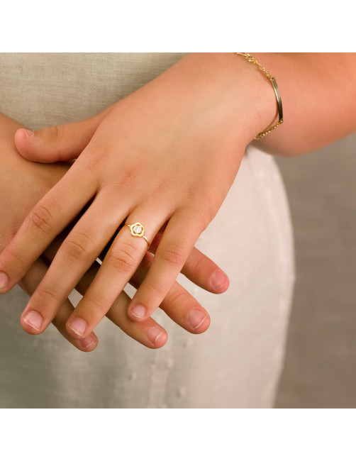 anillo oro niña de comunión estepona